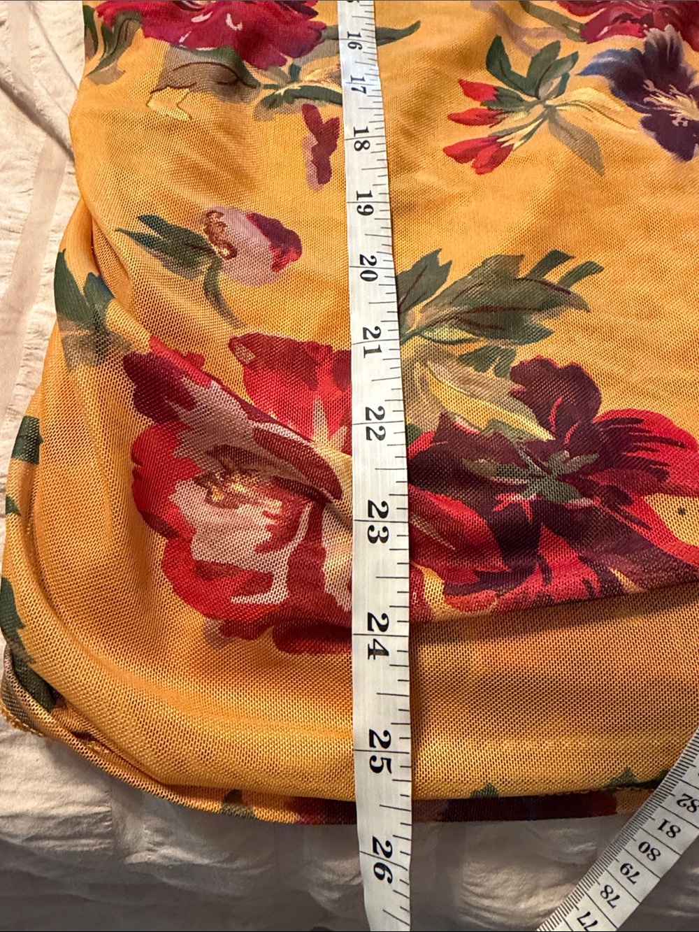 Cinq a sept Bridgette floral mesh top gold extra large - Picture 9 of 9